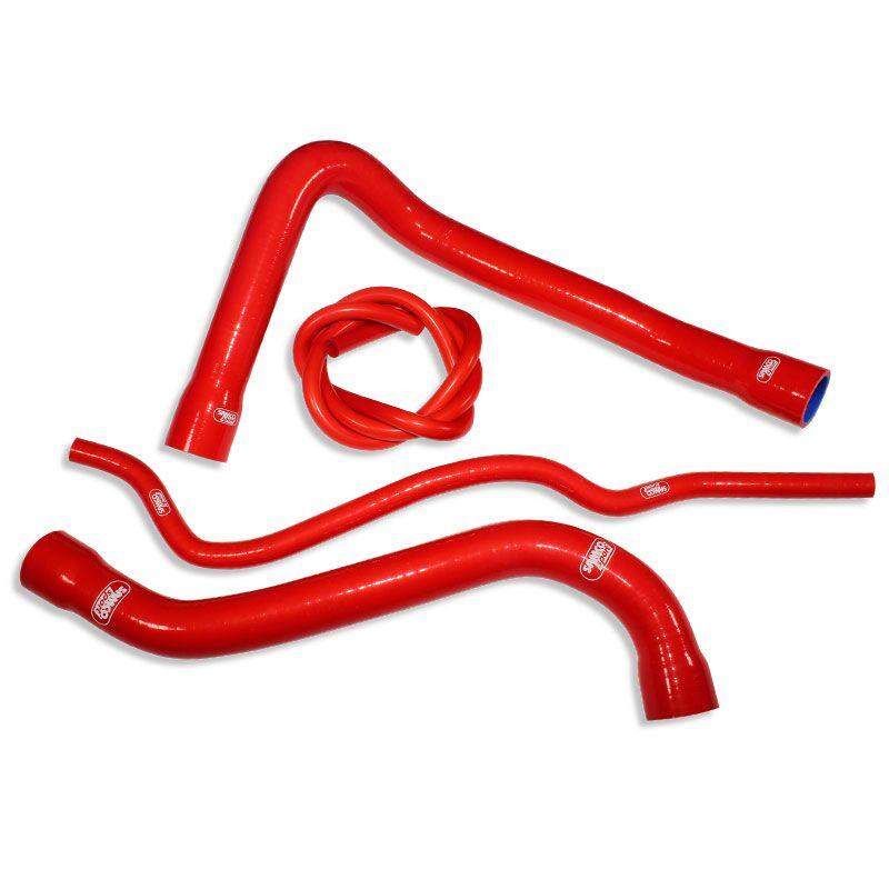 BMW-2-RD - Samco Radiator Hose Kit For BMW S 1000 HP4 2013-2014 - Red