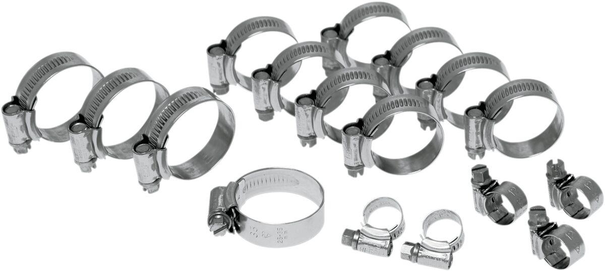 CK YAM-17 - Samco Radiator Clamp Kit For Yamaha YZF-R6 600 2006-2023 - Silver