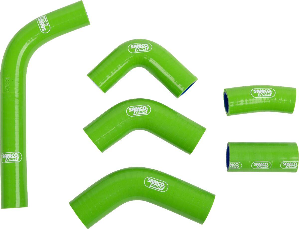 KAW-103-GN - Samco Race Fit Radiator Hose Kit For Kawasaki KX450 2024-2025 - Green