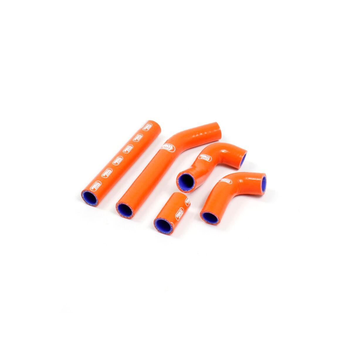 KTM-70-OR - Samco Radiator Hose Kit For KTM EXC125 2012-2016 - Orange