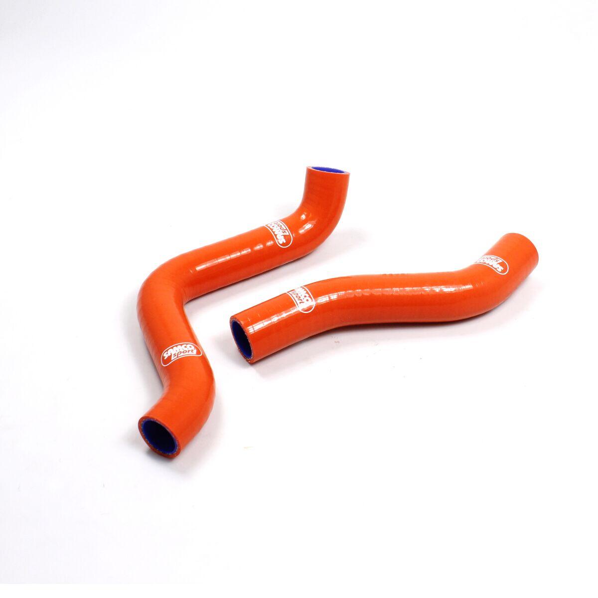 KTM-75-OR - Samco Radiator Hose Kit For KTM Enduro 690 R 2019-2024 - Orange