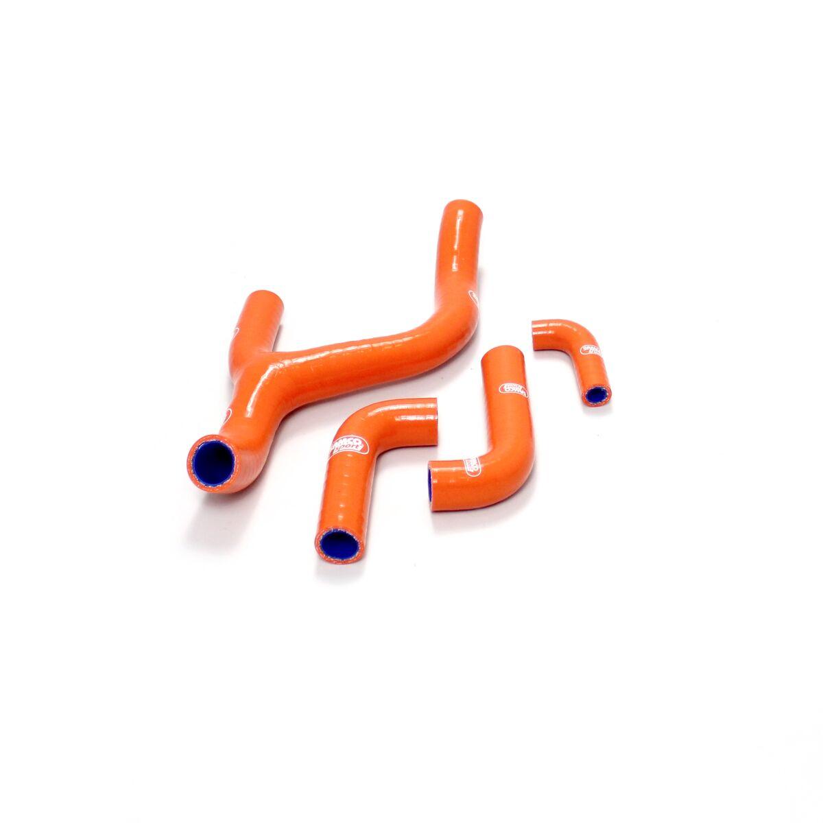 KTM-53-OR - Samco Radiator Hose Kit For KTM EXC-F250 2014-2016 - Orange