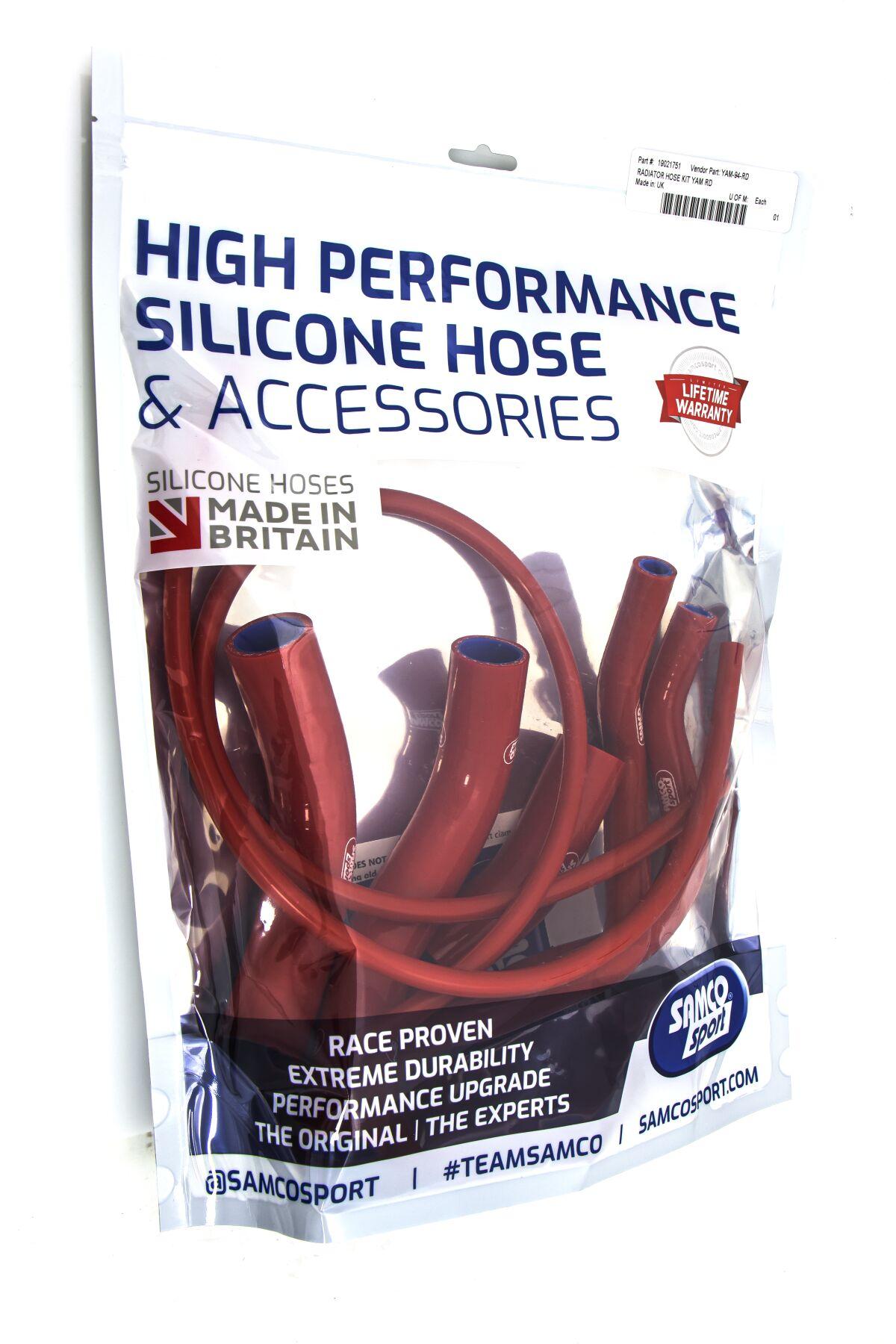 YAM-94-RD - Samco Radiator Hose Kit For Yamaha XTZ 690 2019-2022 - Red