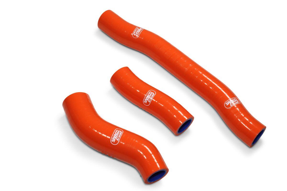 KTM-104-OR - Samco Radiator Hose Kit For Gas Gas MC250F 2021-2023 - Orange