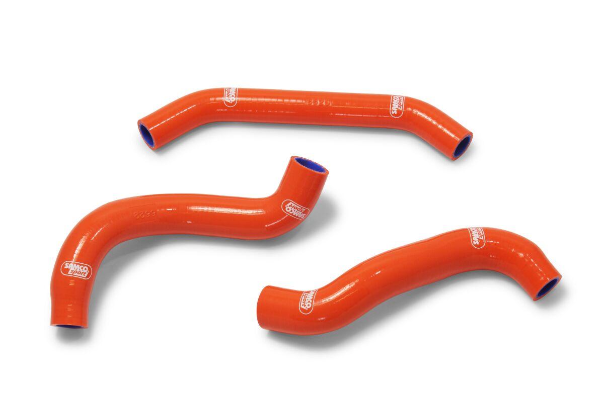 KTM-129-OR - Samco Radiator Hose Kit For Gas Gas EC250F 2024-2025 - Orange
