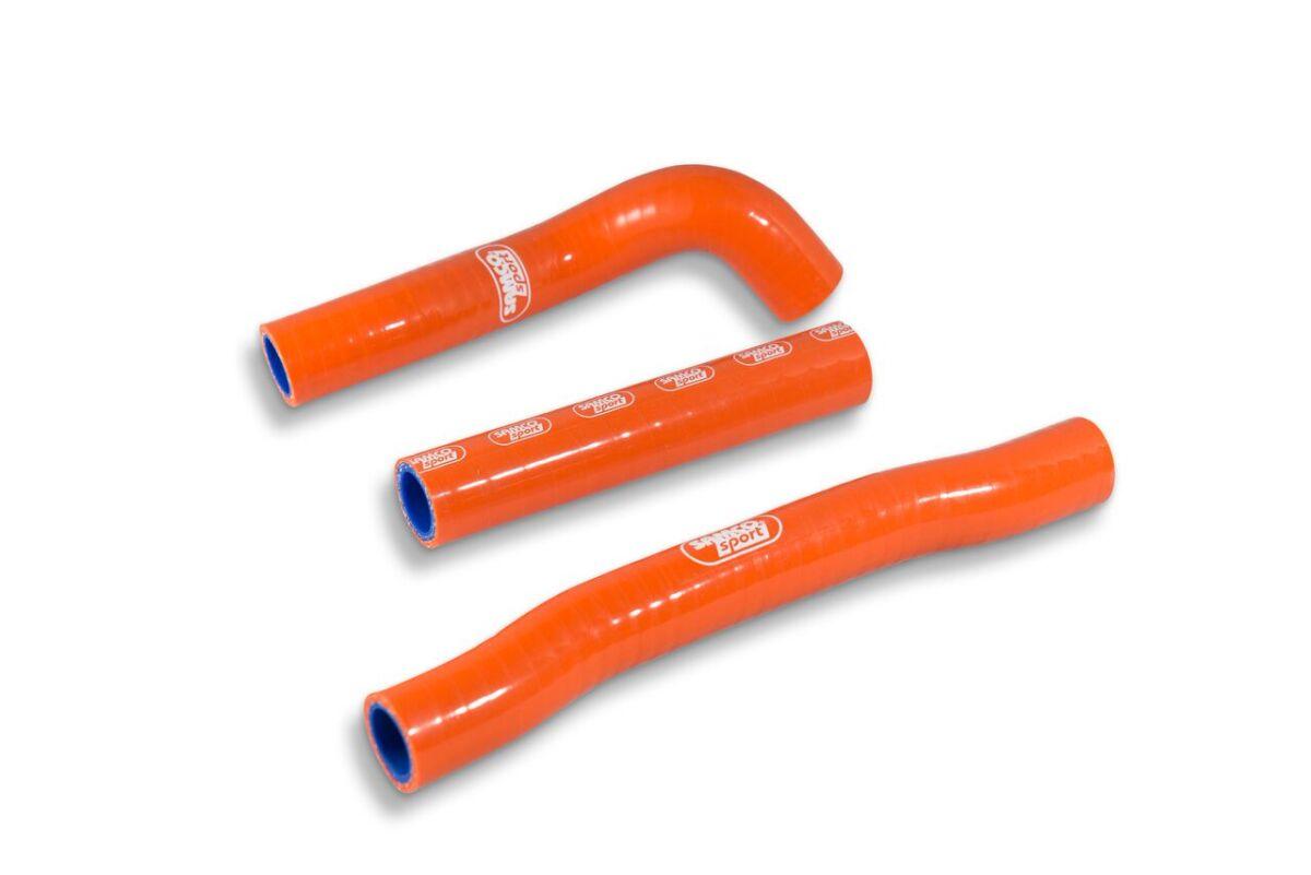 KTM-73-OR - Samco Radiator Hose Kit For KTM SX125 2016-2018 - Orange