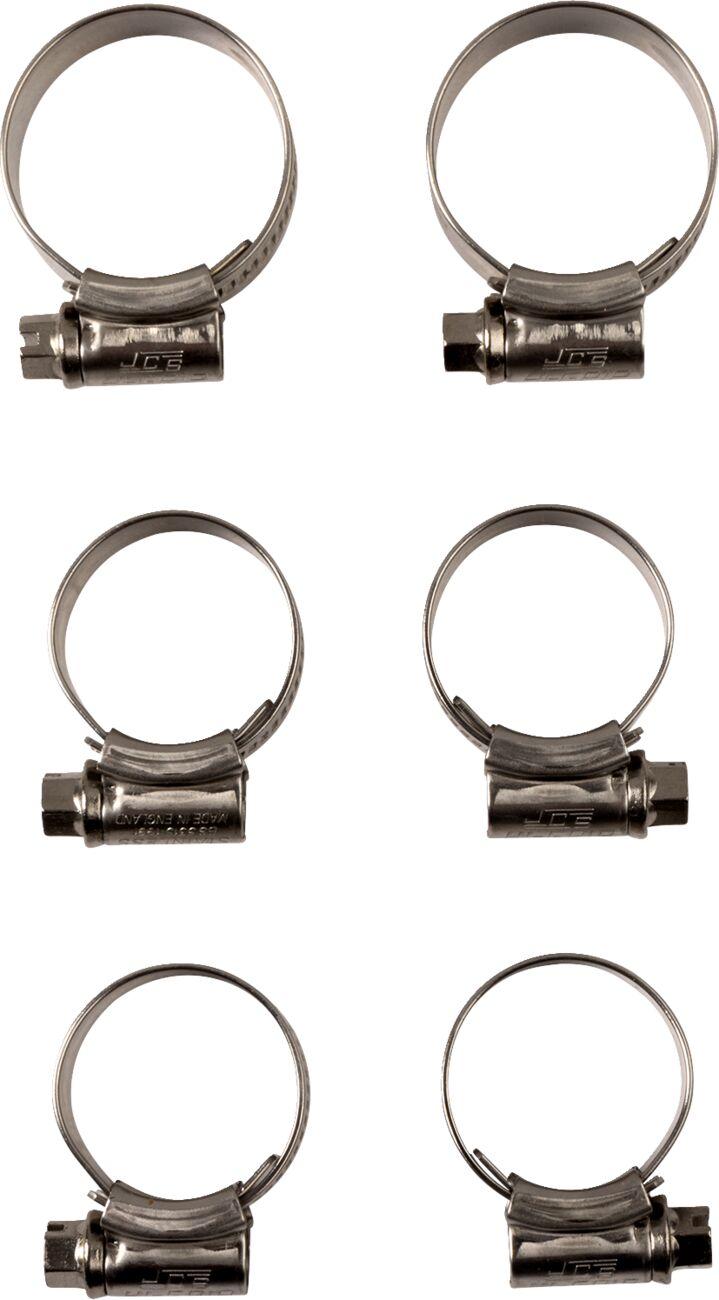 CK KTM-129 - Samco Radiator Hose Clamp Kit For Gas Gas EC250F 2024-2025 - Silver