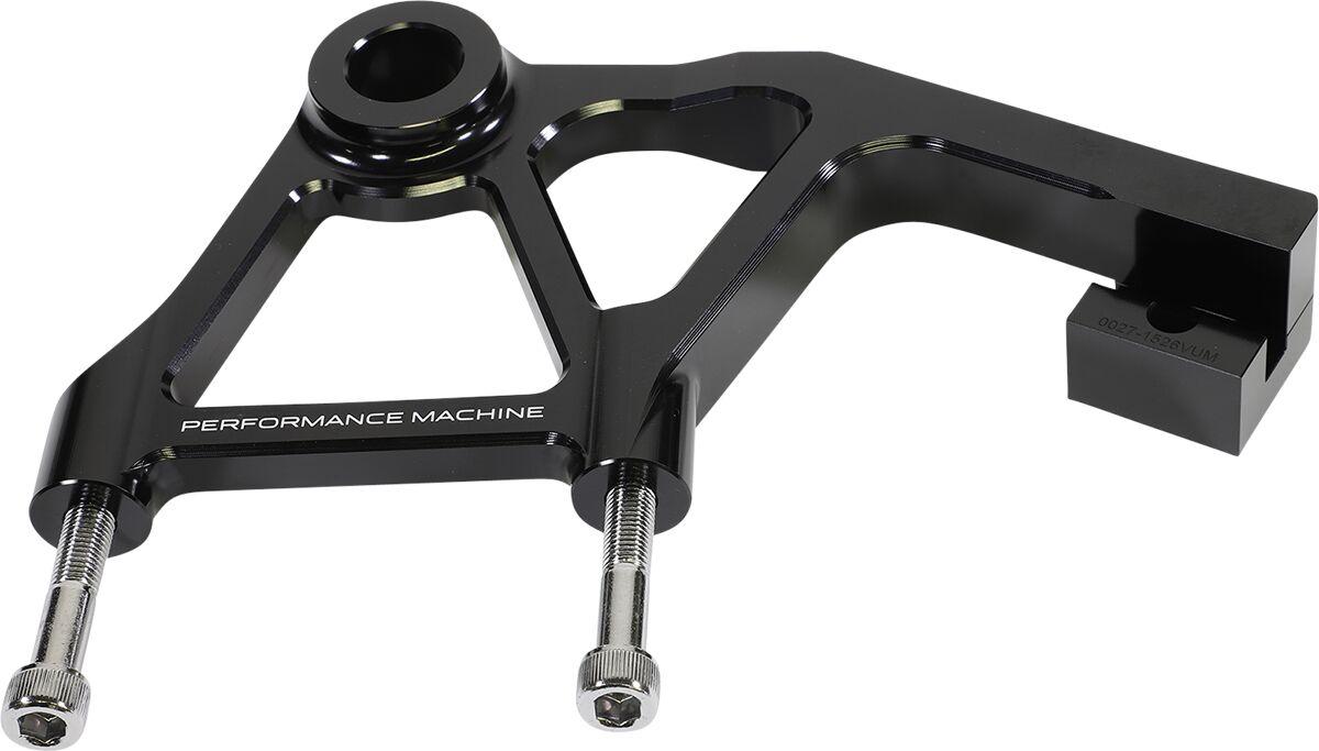 0023-1828AGNM-A-B - Performance Machine Radial Mount Caliper Bracket For Harley Davidson FLH 1868 2021 Rear - Black