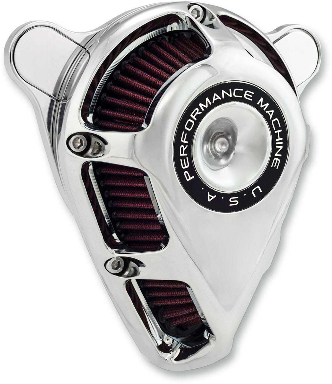 0206-2140-CH - Performance Machine Jet Air Cleaner Kit For Harley Davidson FLDE 1750 2018-2020 - Chrome
