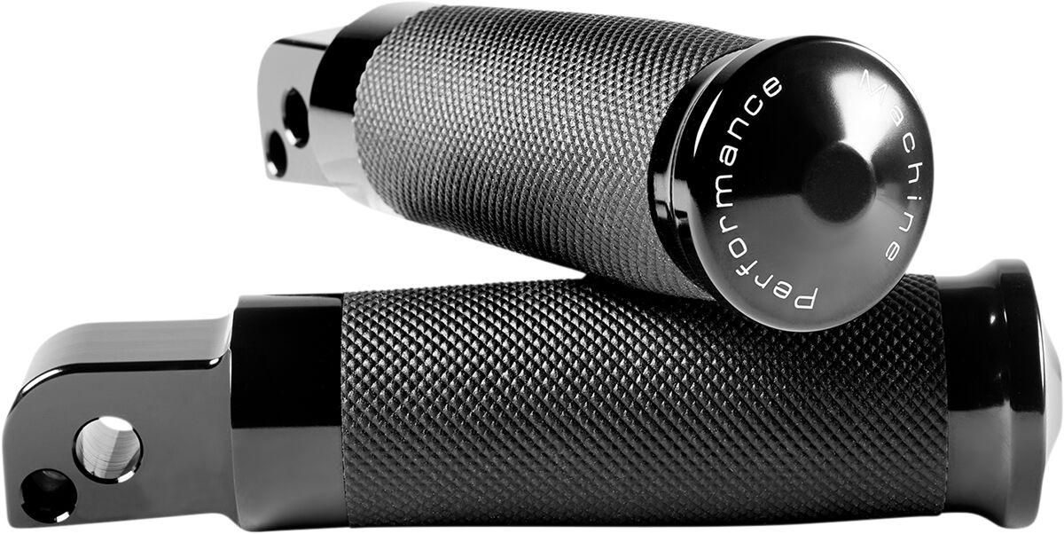 0035-1237M-B - Performance Machine Contour Footpegs For Harley Davidson FLDE 1750 2018-2020 Rear - Black