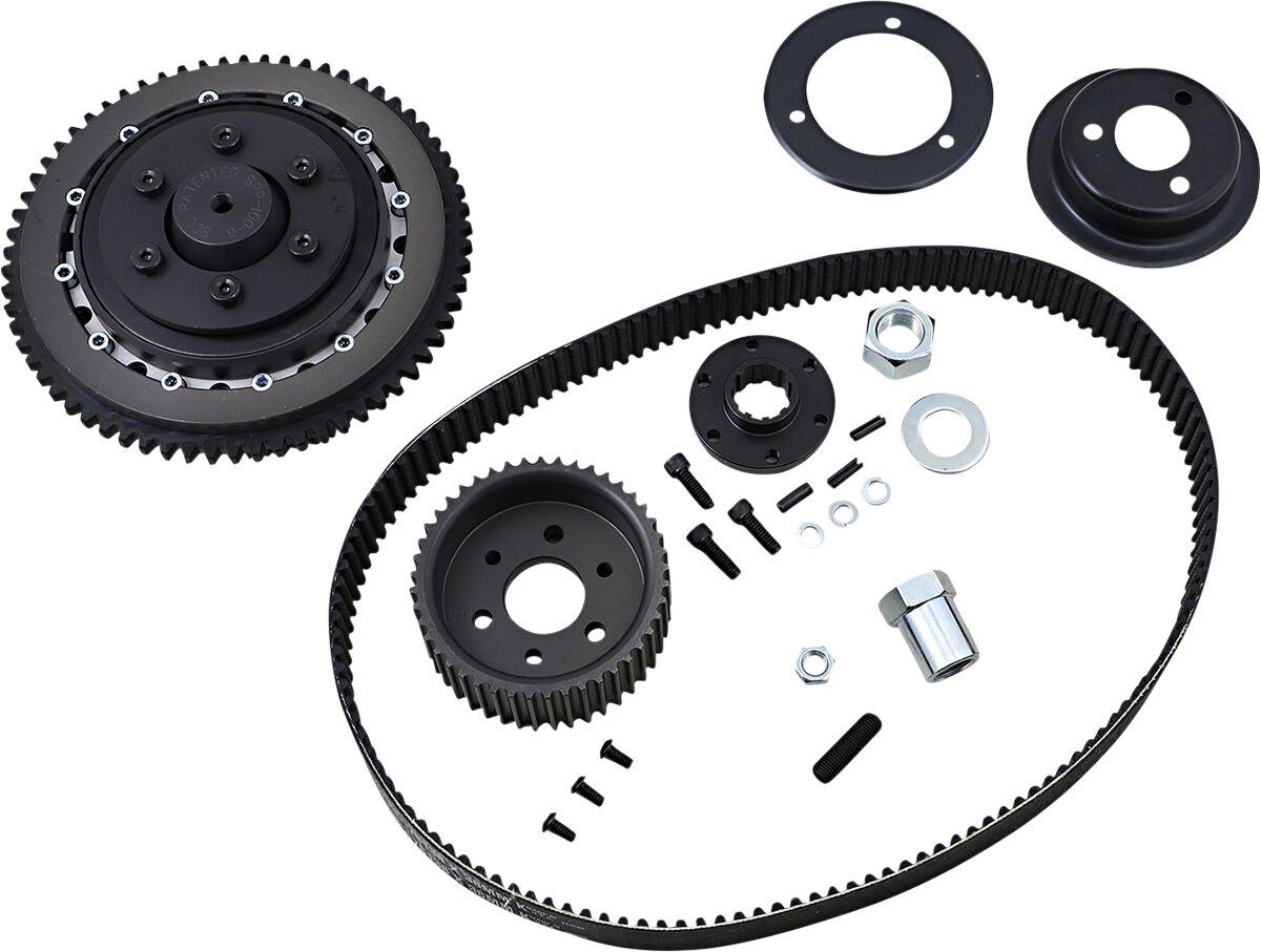 EVBB-3T-4 - Belt Drives LTD 8mm Belt Drive With Quiet Clutch System For Harley Davidson FL 1200 1970-1977