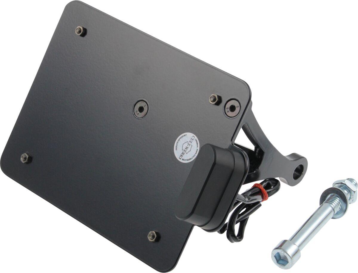 Cult Werk Black Hd-Rod012-Ch - License Plate For Harley Davidson Vrsca 1130 2002-2006