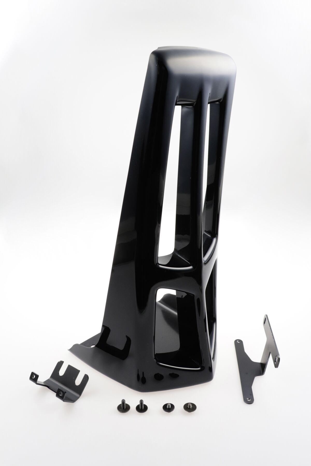 HD-BRO068 - Cult Werk Spoiler Custom For Harley Davidson FLDE 1750 2018-2020 Front - Black