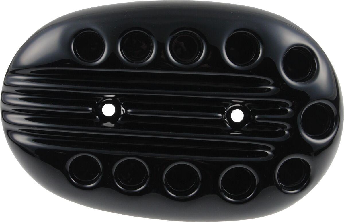 HD-SPO024 - Cult Werk Slotted Air Filter Cover For Harley Davidson XL1200C 2004-2015 - Black
