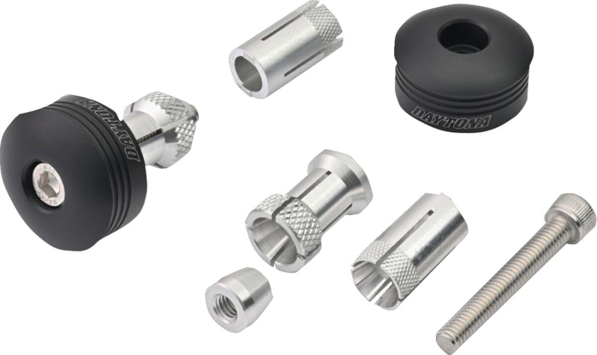 81228 - Daytona "RING" Handlebar Ends CNC - Black