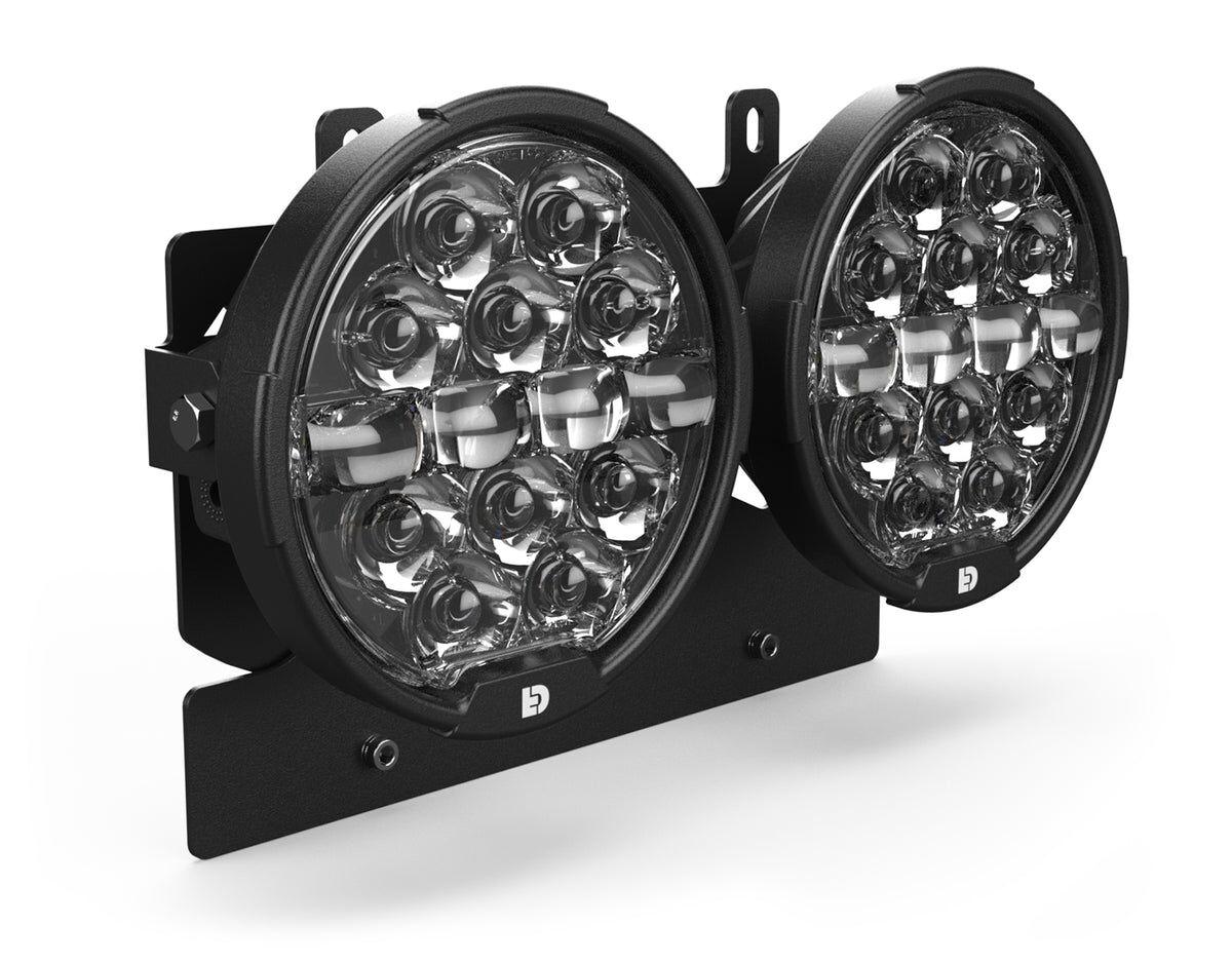 DNL.D14.10200.K - Denali D14 Destroyer LED Headlight Upgrade Kit For Harley Davidson FLTRK 1868 2020-2023