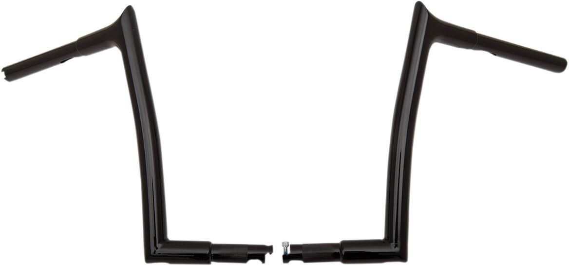 907012-B - Fat Baggers Inc. 1-1/4" EZ Install Pointed Top Handlebar For Harley Davidson FLD 1690 2012-2013 30.5 cm (12") - Black