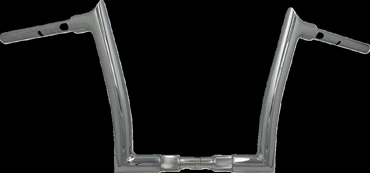 848012 - Fat Baggers Inc. 1-1/2" EZ Install Pointed Top Handlebar For Harley Davidson FLHX 1923 2024-2025 - Chrome