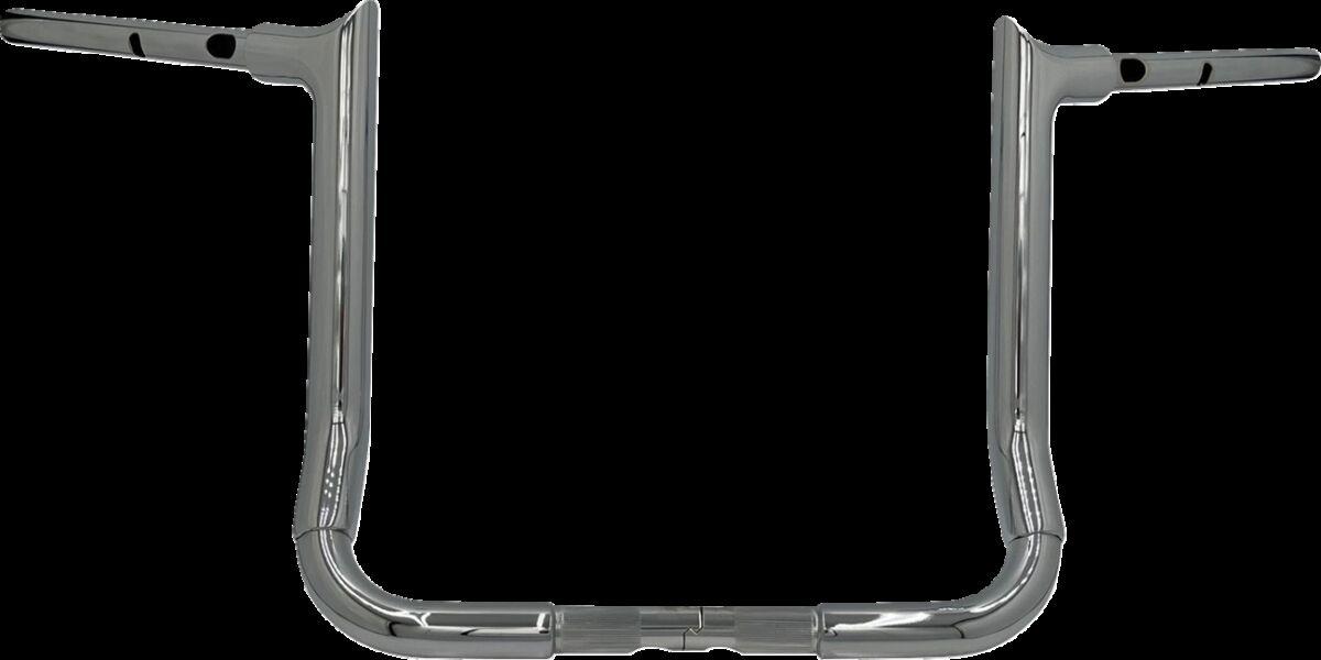 845014 - Fat Baggers Inc. 1-1/2" EZ Install Pointed Top Handlebar For Harley Davidson FLHX 1923 2024-2025 - Chrome