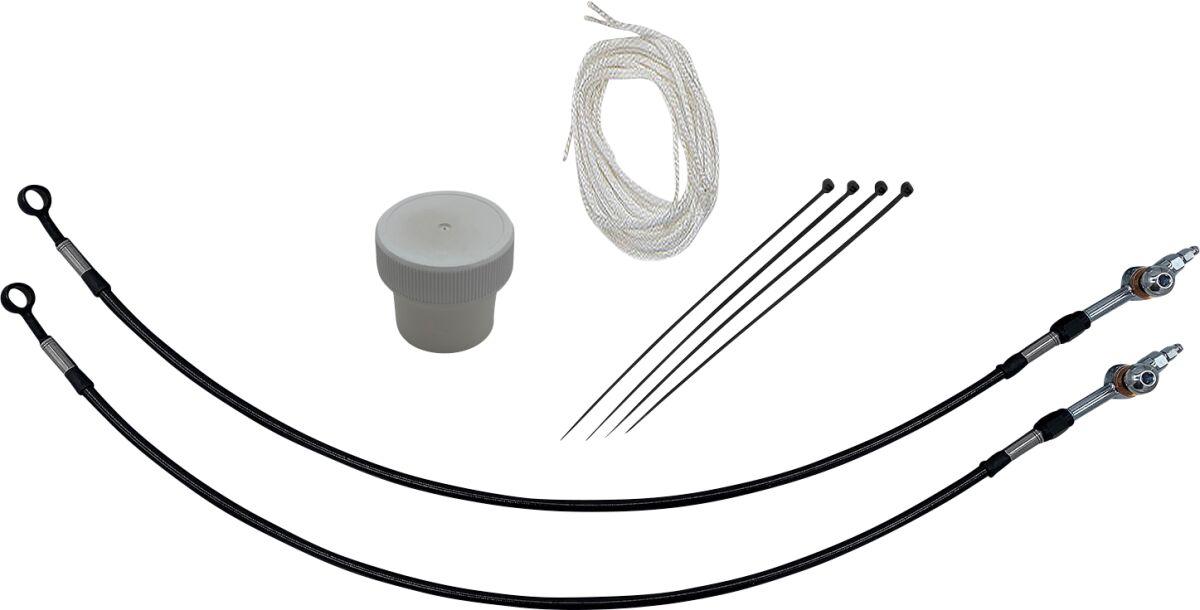 109712-B - Fat Baggers Inc. Control Installation Kit For Harley Davidson FLHTCUSE3 1800 2008 30.5 cm (12") - Black