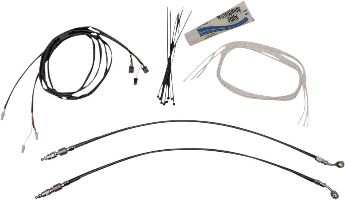 109214-B - Fat Baggers Inc. Control Installation Kit For Harley Davidson FLHT 1750 2019-2020 35.5 - 40.5 cm (14" - 16") - Black
