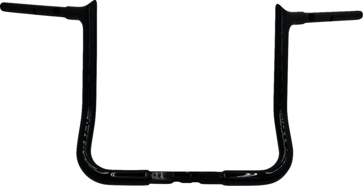 945014-B - Fat Baggers Inc. 1-1/4" EZ Install Pointed Top Handlebar For Harley Davidson FLHX 1923 2024-2025 35.5 cm (14") - Black