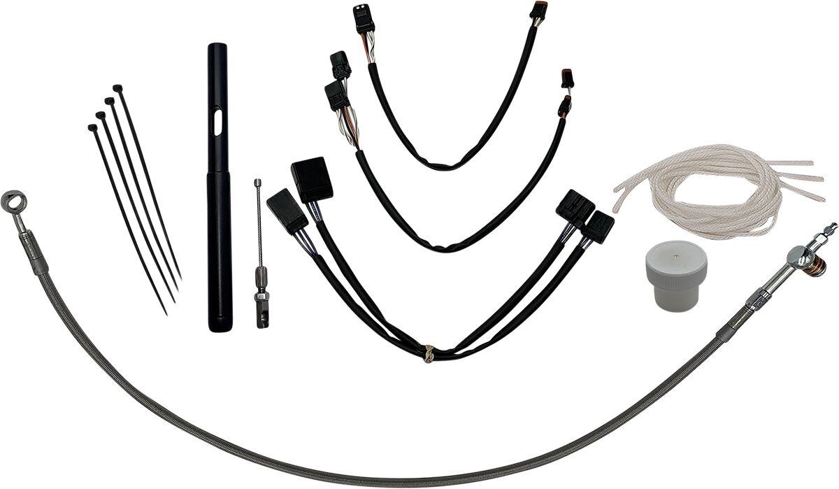 109514 - Fat Baggers Inc. Control Installation Kit For Harley Davidson FLH 1868 2021 35.5 cm (14") - Chrome