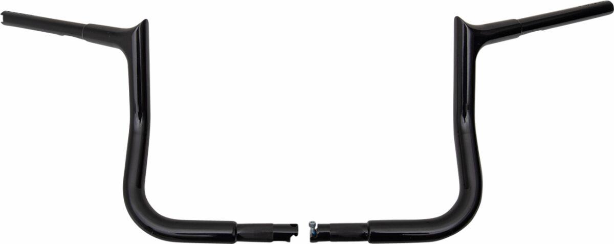 945010-B - Fat Baggers Inc. 1-1/4" EZ Install Pointed Top Handlebar For Harley Davidson FLHX 1923 2024-2025 25.5 cm (10") - Black