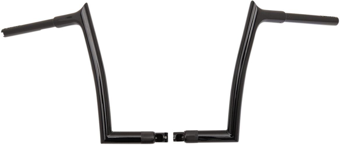 906012-B - Fat Baggers Inc. 1-1/4" EZ Install Pointed Top Handlebar For Harley Davidson FLTRK 1868 2021-2022 30.5 cm (12") - Black