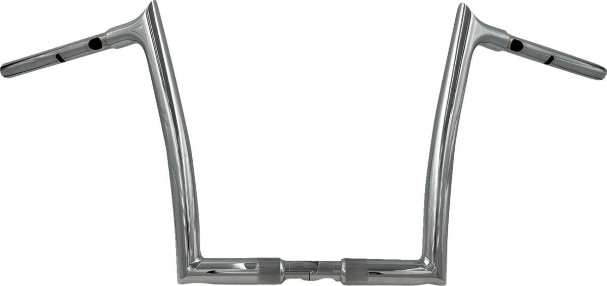 948012 - Fat Baggers Inc. 1-1/4" EZ Install Pointed Top Handlebar For Harley Davidson FLHX 1923 2024-2025 30.5 cm (12") - Chrome