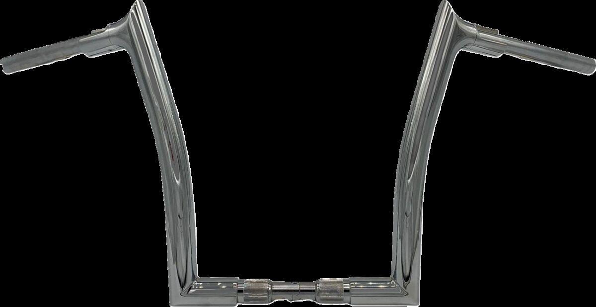 848014 - Fat Baggers Inc. 1-1/2" EZ Install Pointed Top Handlebar For Harley Davidson FLHX 1923 2024-2025 - Chrome