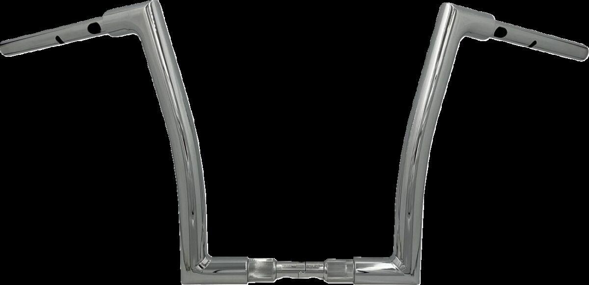 648014 - Fat Baggers Inc. 1-1/2" EZ Install Flat Top Handlebar For Harley Davidson FLHX 1923 2024-2025 - Chrome