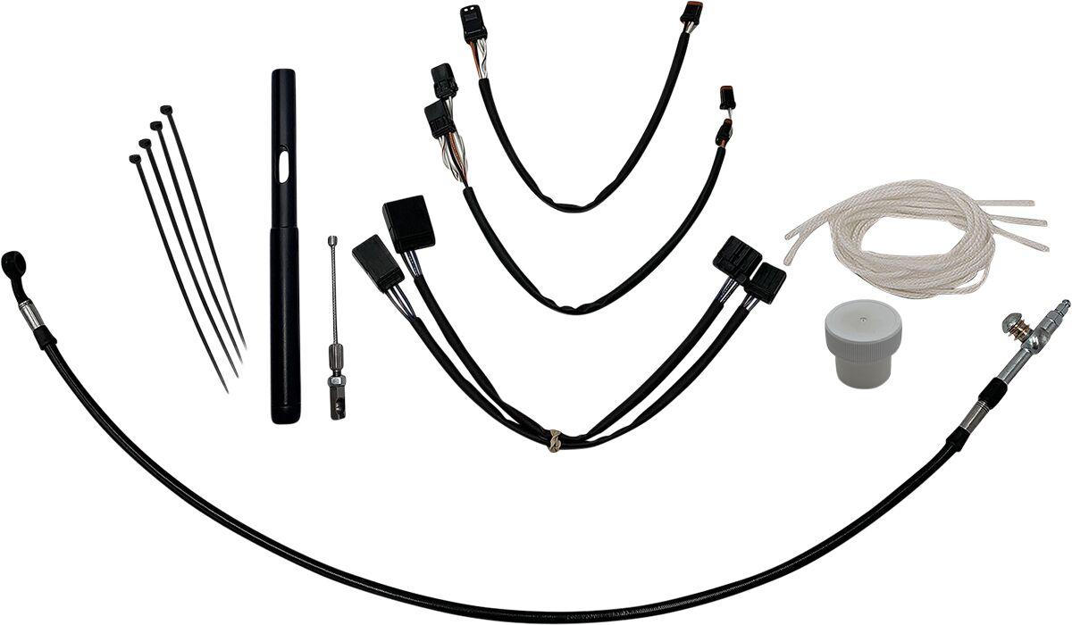 109514-B - Fat Baggers Inc. Control Installation Kit For Harley Davidson FLH 1868 2021 35.5 cm (14") - Black