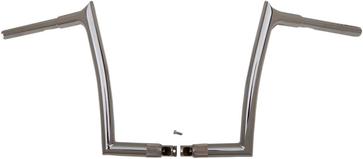 906012 - Fat Baggers Inc. 1-1/4" EZ Install Pointed Top Handlebar For Harley Davidson FLTRK 1868 2021-2022 30.5 cm (12") - Chrome