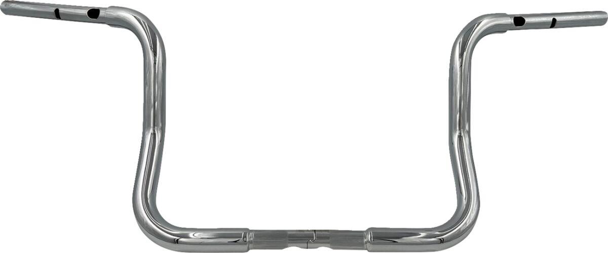 943012 - Fat Baggers Inc. 1-1/4" EZ Install Round Top Handlebar For Harley Davidson FLHX 1923 2024-2025 30.5 cm (12") - Chrome