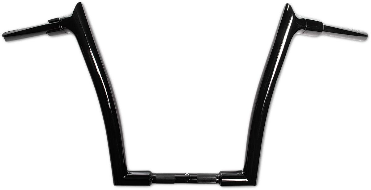 807014-B - Fat Baggers Inc. 1-1/2" EZ Install Pointed Top Handlebar For Harley Davidson FLHR 1584 2008 - Black