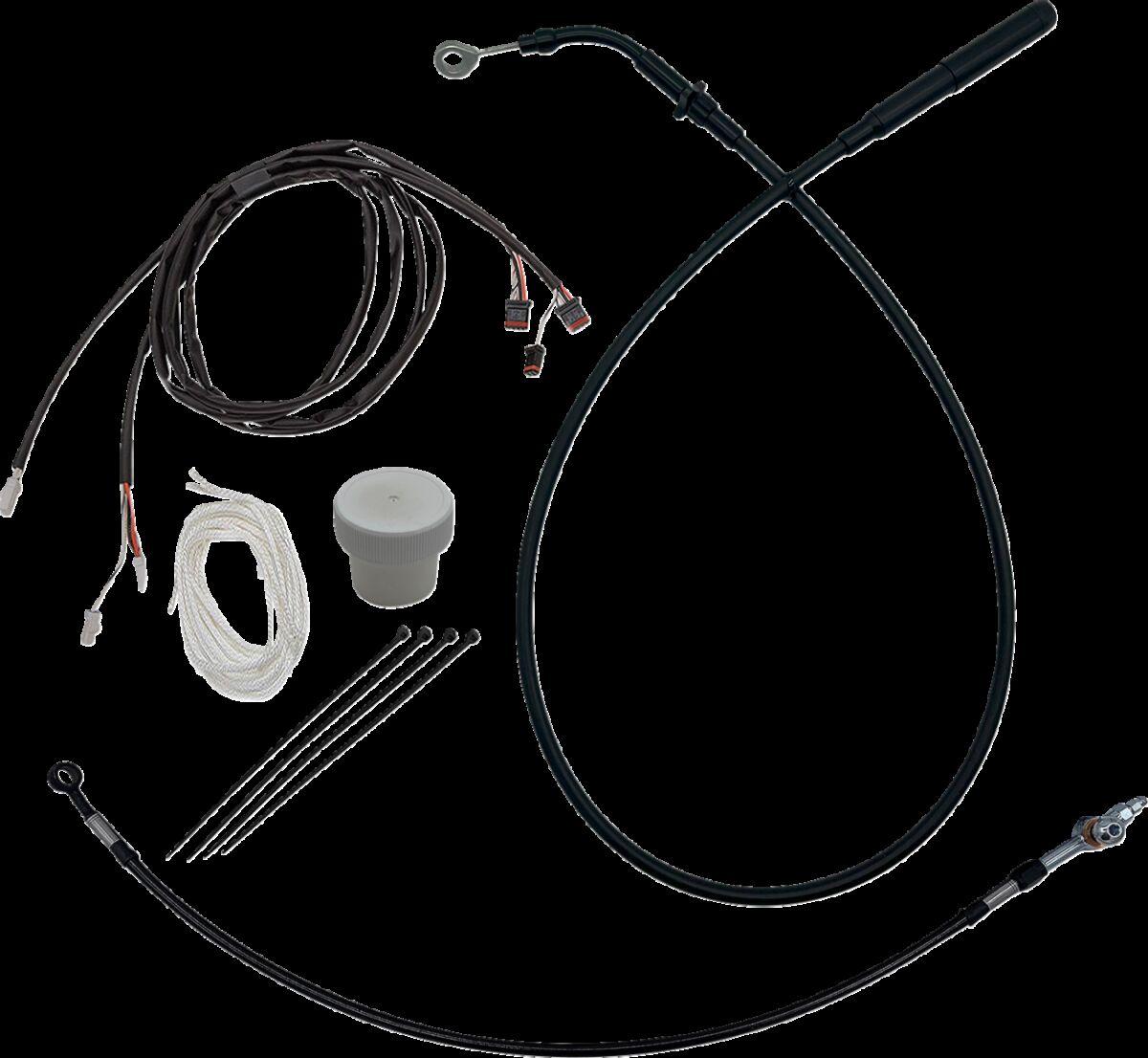 119012-B - Fat Baggers Inc. EZ Install Kit For Harley Davidson FLH 1868 2021 30.5 cm (12") - Black
