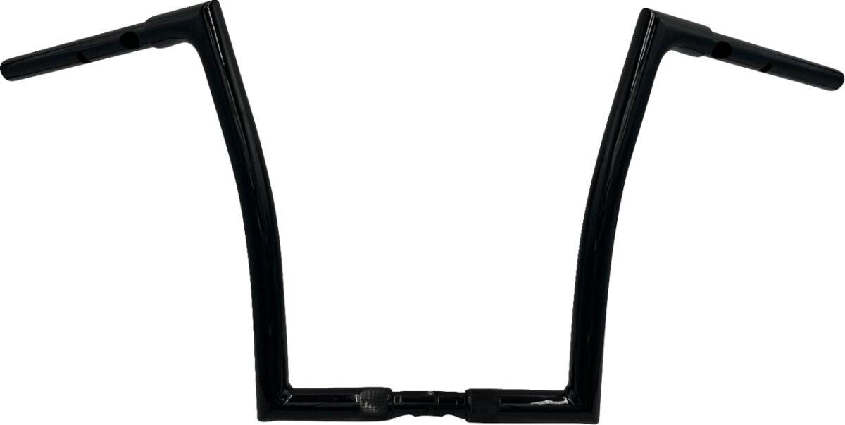 748014-B - Fat Baggers Inc. 1-1/4" EZ Install Flat Top Handlebar For Harley Davidson FLHX 1923 2024-2025 - Black