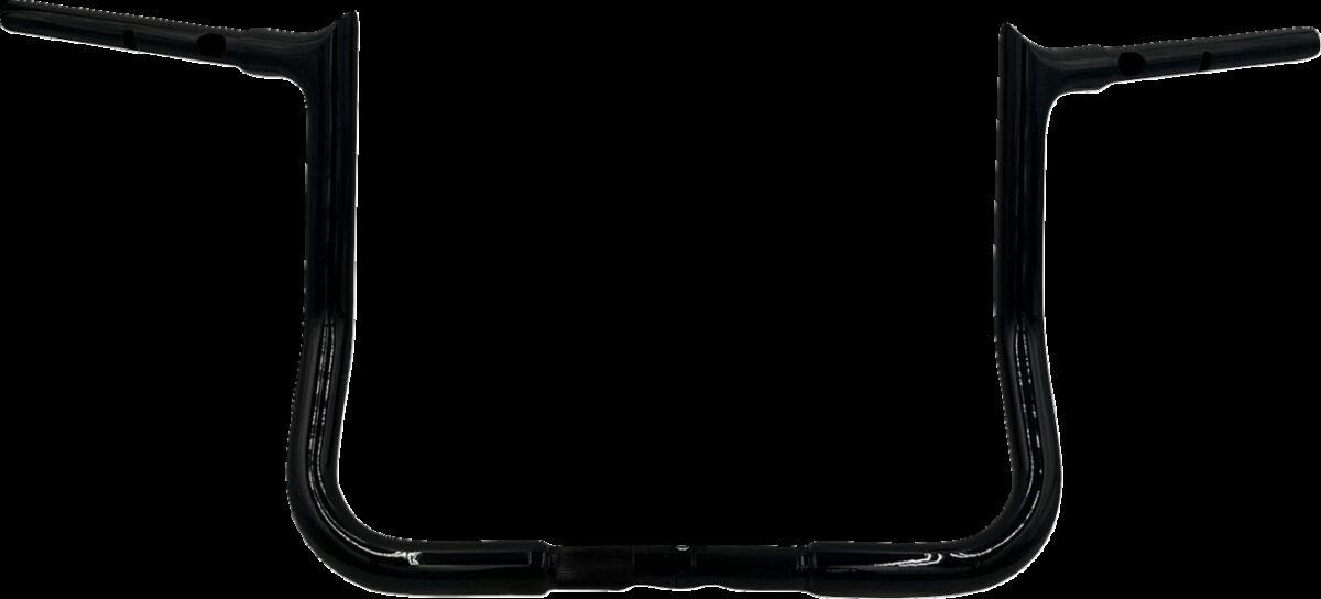945012-B - Fat Baggers Inc. 1-1/4" EZ Install Pointed Top Handlebar For Harley Davidson FLHX 1923 2024-2026 30.5 cm (12") - Black