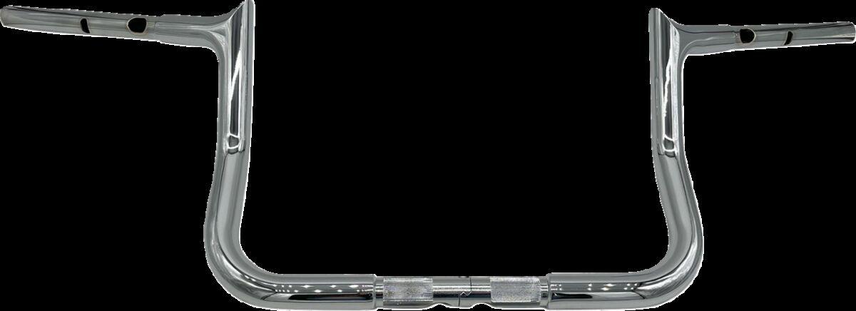 945010 - Fat Baggers Inc. 1-1/4" EZ Install Pointed Top Handlebar For Harley Davidson FLHX 1923 2024-2025 25.5 cm (10") - Chrome