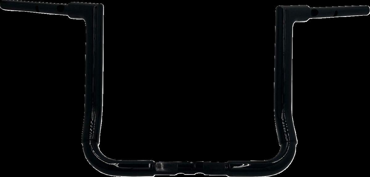 645014-B - Fat Baggers Inc. 1-1/2" EZ Install Flat Top Handlebar For Harley Davidson FLHX 1923 2024-2025 - Black