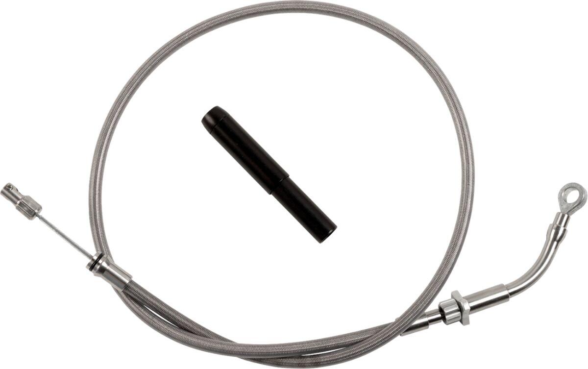 118000 - Fat Baggers Inc. EZ Install Clutch Cable For Harley Davidson FLH 1868 2021 Standard - Black/Silver