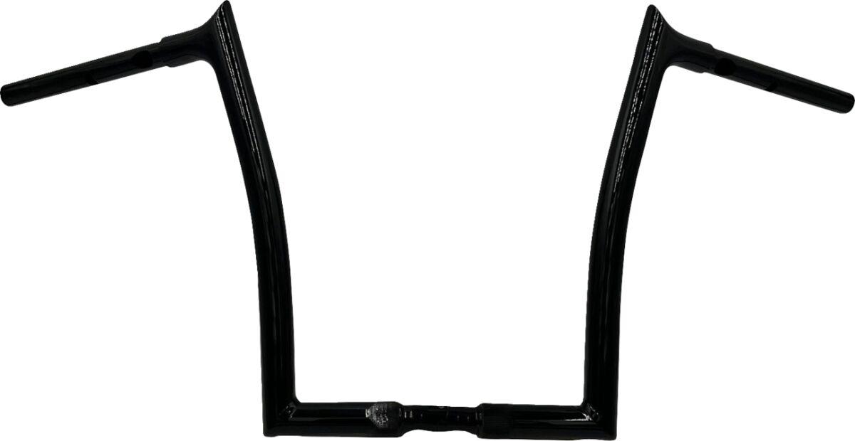 948014-B - Fat Baggers Inc. 1-1/4" EZ Install Pointed Top Handlebar For Harley Davidson FLHX 1923 2024-2025 35.5 cm (14") - Black