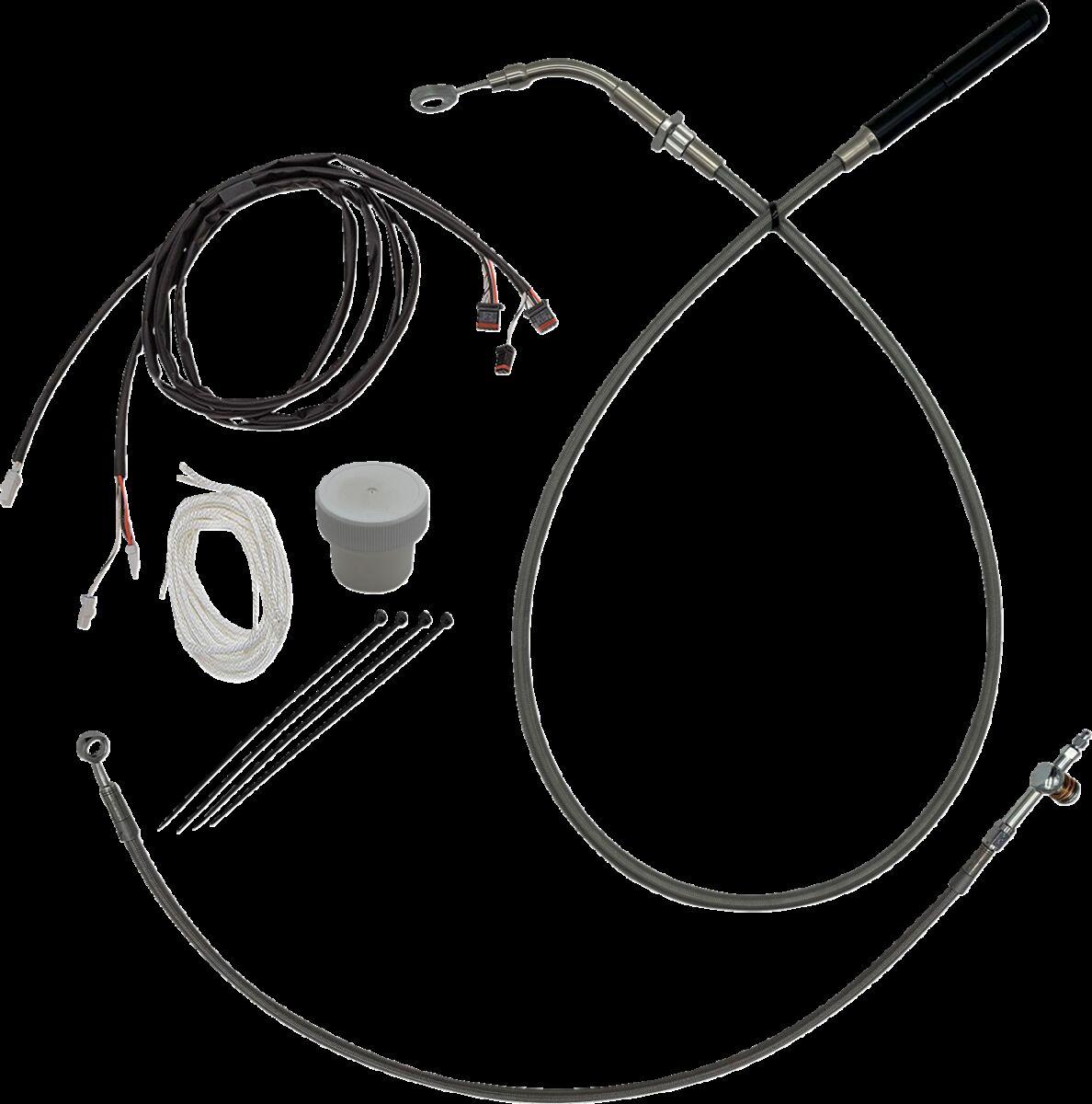 119012 - Fat Baggers Inc. EZ Install Kit For Harley Davidson FLH 1868 2021 30.5 cm (12") - Chrome