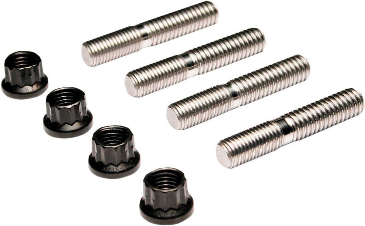 3048 - Feuling Parts 12-Point Exhaust Stud Kit For Harley Davidson FLD 1690 2012-2013 - Black Oxide
