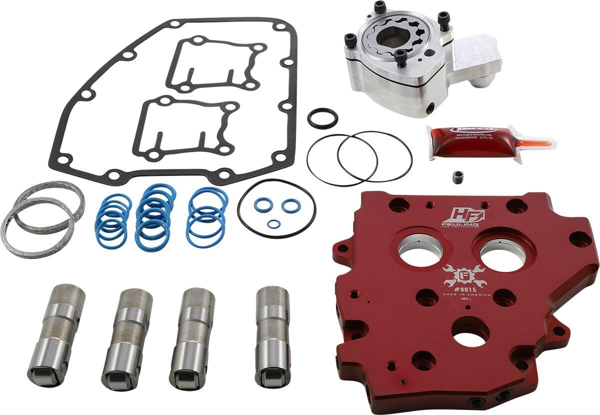 7074 - Feuling Parts HP+ Oil System Pack For Harley Davidson FLD 1690 2012-2013 - Aluminum/Red