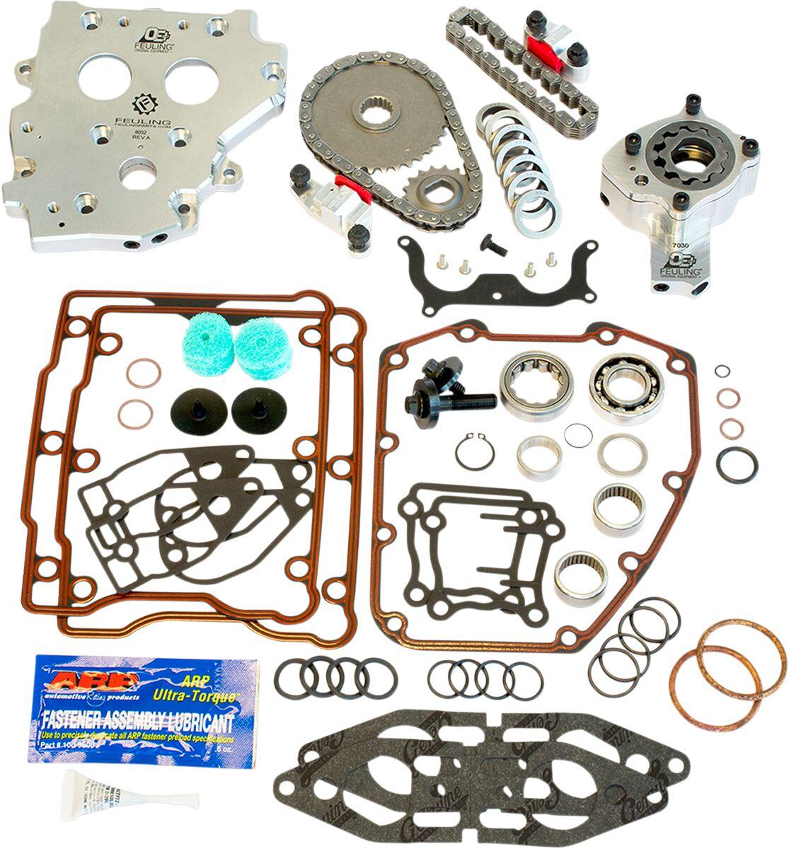 7090 - Feuling Parts OE+ Hydraulic Cam Chain Tensioner Conversion Kit For Harley Davidson FLHR 1450 2002-2003