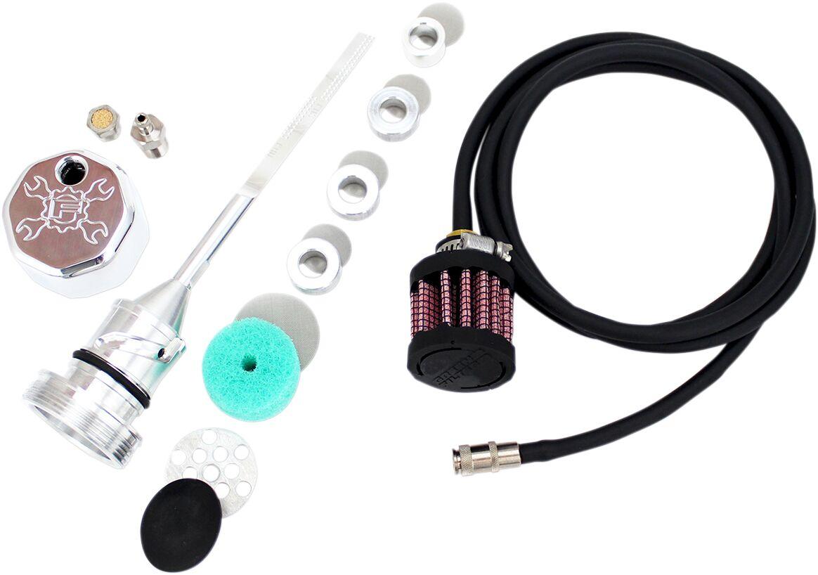 3085 - Feuling Parts Vented Dipstick For Harley Davidson FLDE 1750 2018-2020 - Polished