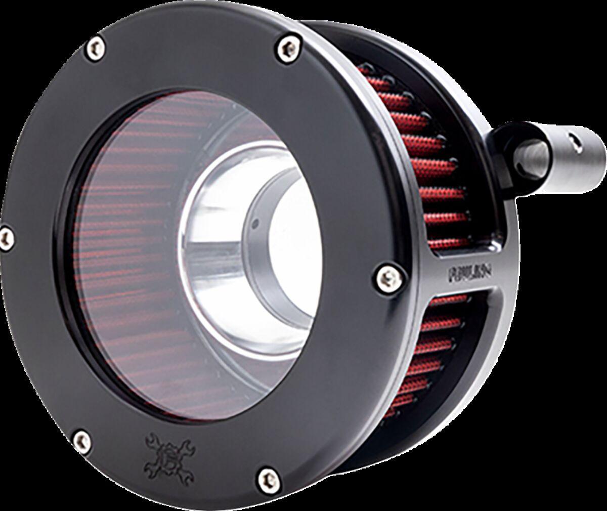 5444 - Feuling Parts BA Air Cleaner Kit For Harley Davidson FLD 1690 2012-2013 - Black/Clear/Red