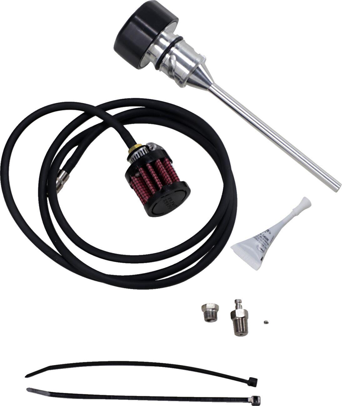 3086 - Feuling Parts Vented Dipstick For Harley Davidson FLDE 1750 2018-2020 - Black